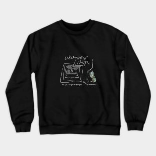 Labrynth Collage Design Crewneck Sweatshirt